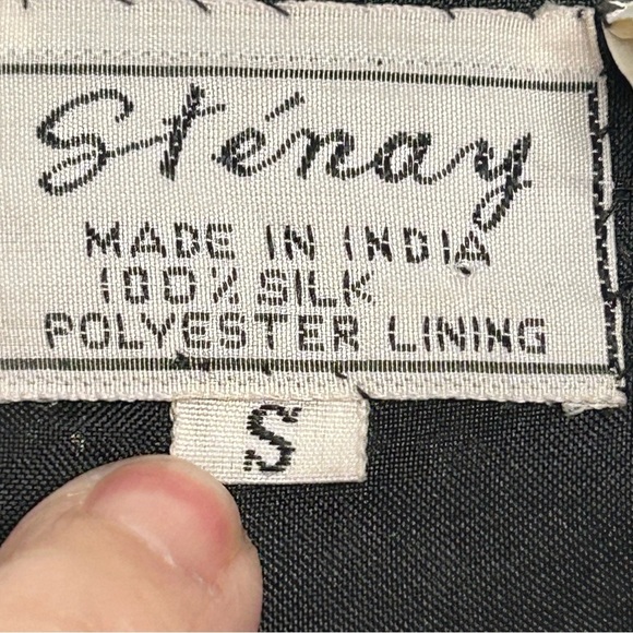 Stenay Black Vintage Heavily Beaded/Sequined Evening/Event Jacket Sz S - Picture 9 of 11